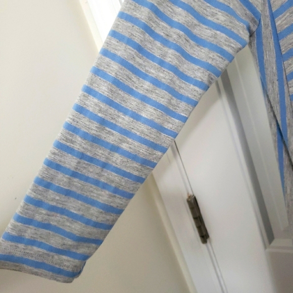 🪻BOGO🪻 MATILDA JANE‎ Dress Blue and Gray Stripes Size Med - Picture 9 of 11